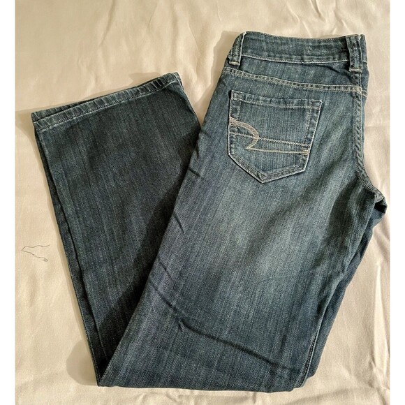 American Eagle Jeans Womens Real Flare Medium Wash Size 4 Short Live Your Life - Picture 2 of 7